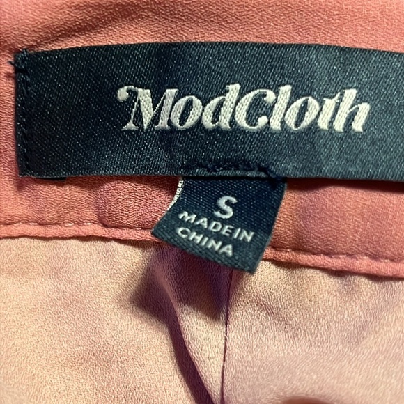 Modcloth Women’s Pink Pleated School Girl zip  Mini Skirt Sm event business casu - Picture 6 of 8